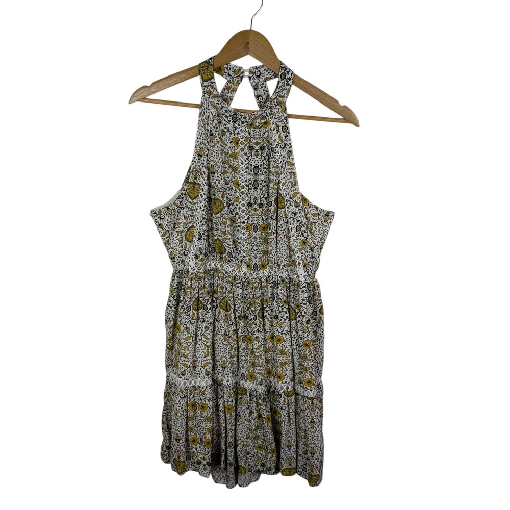 Abel The Label Paisley Backless Halter Mini Dress Medium Festival Boho Resort‎